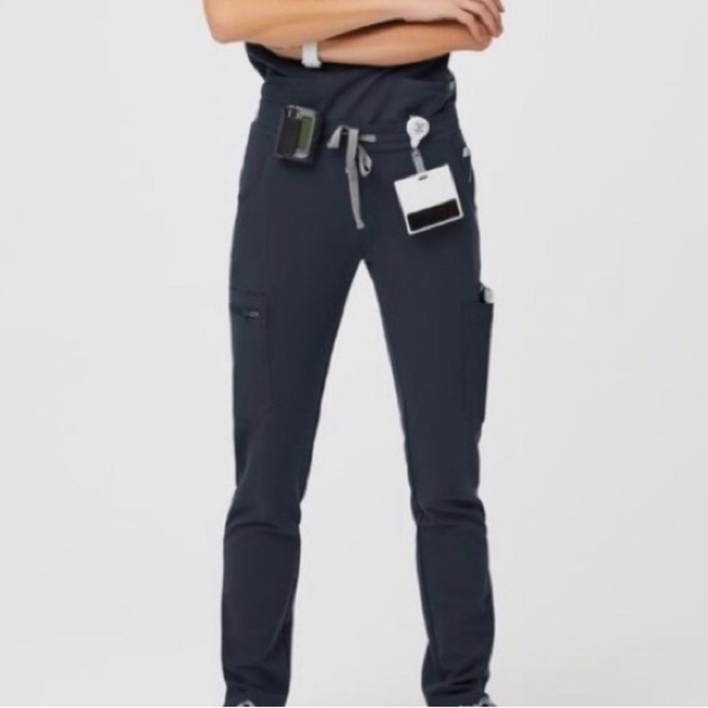 FIGS Dark Harbor Womens Yola Skinny Scrub Pant L
